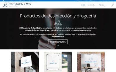 Diseño de la tienda online proteccionmas.es