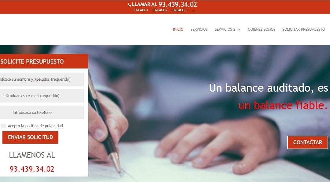 Re-Diseño web de la empresa RCM Auditores