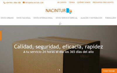 Construcción de la web para NACINTUR (una delegación de OLIMPOST)