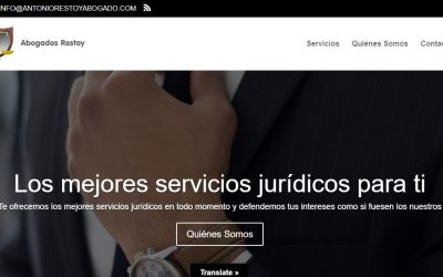 Diseño web del Bufete Abogados Restoy