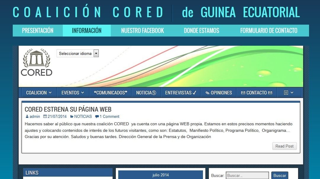 Diseño de Coalición CORED – Política de Guinea Ecuatorial