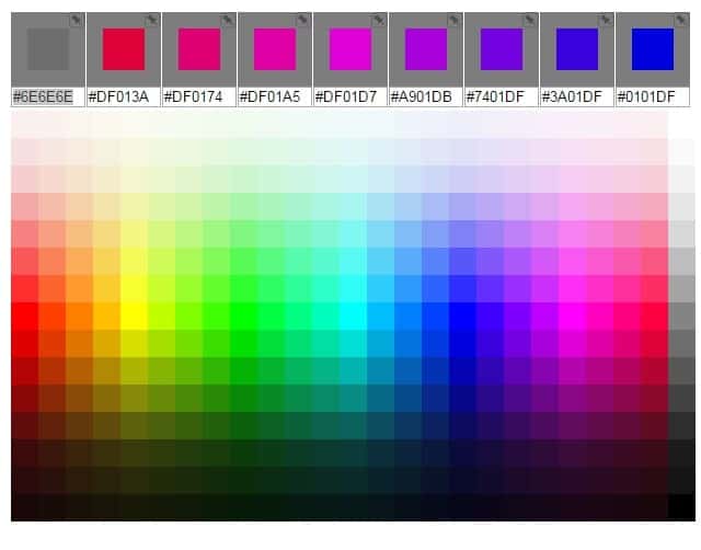 Configuración de colores en HTML