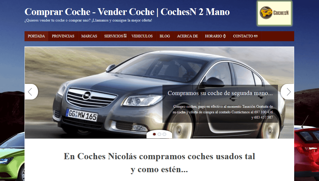 Disseny de CotxesN – Compra Venda de Cotxes Usats