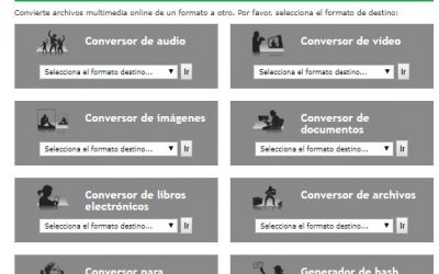 Convertir a diferentes formatos digitales