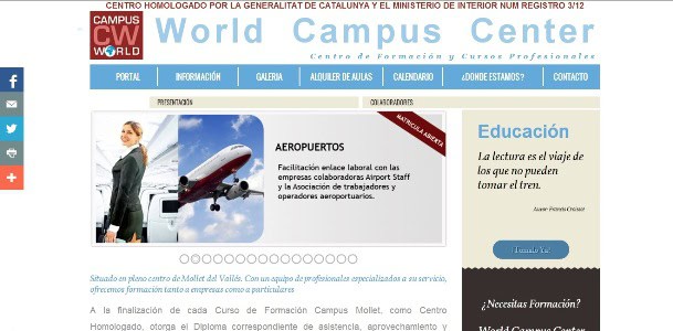 Diseño y SEO del Proyecto WorldCampus.Center