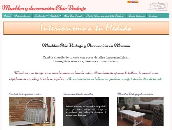 Diseño Chic Vintage – Muebles y decoración