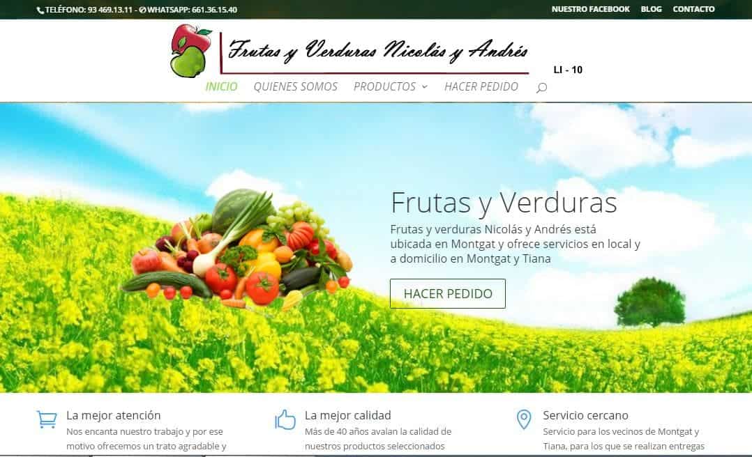 Diseño de Frutas y Verduras Nicolás y Andrés