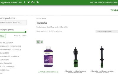 Construcción y diseño del GrowShop Online JardinUrbano.Biz