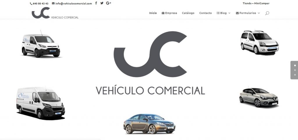 Captura de pantalla de la cabecera